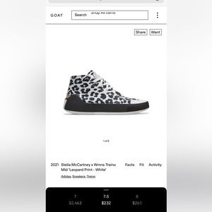 adidas Stella McCartney aSMC Treino Mid Print Sneaker